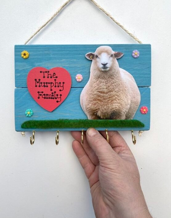 Wooden Sheep Keyholder - Image 3