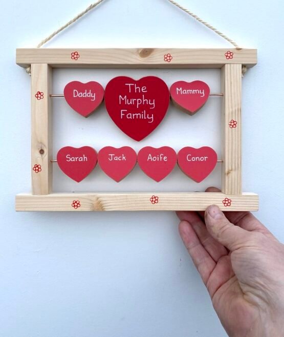 Pine Frame with Hearts - Image 2