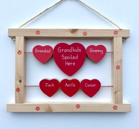 Pine Frame with Hearts - Image 7